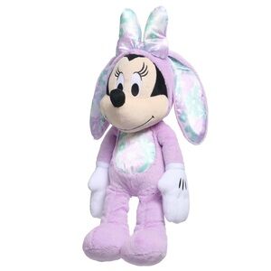 DISNEY Easter bunny Large plush Minnie Mouse pink /floral